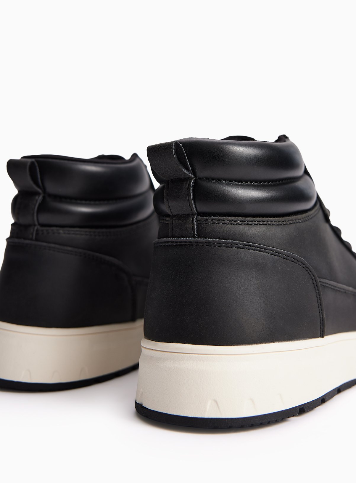 Black Casual Lace-Up Boots 12 - Image 4 thumbnail